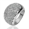 Cool Plating Platinum Ring With Austrian Crystal
