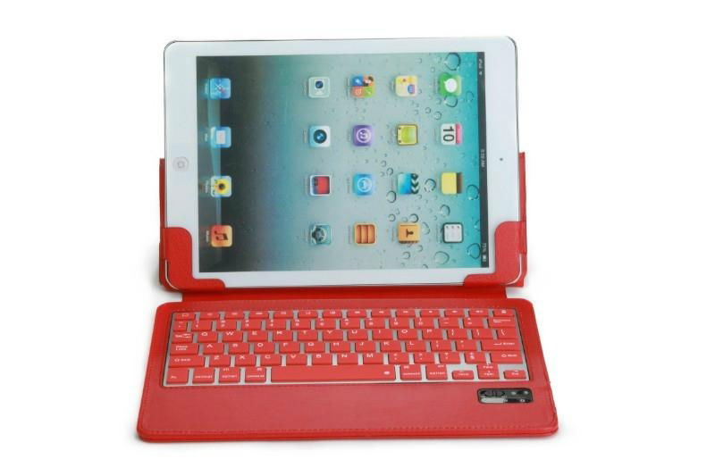 ipad air silicone bluetooth keyboard stand case with sleep wake