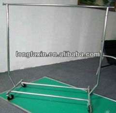 hot sale Single bar collapsible chrome garment rack