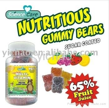 Multivitamin Pectin Gummy Bear Candy  