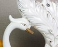 Ceramic Gilt Swan Ornaments Crafts Home Living Room Decor 2