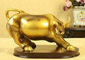 Resin crafts business gifts ornaments bull statue holiday gift 3