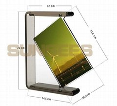 6 inch acrylic rotating photo frame picture frame glass photo