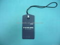 Plastic hangtags in garment accessories