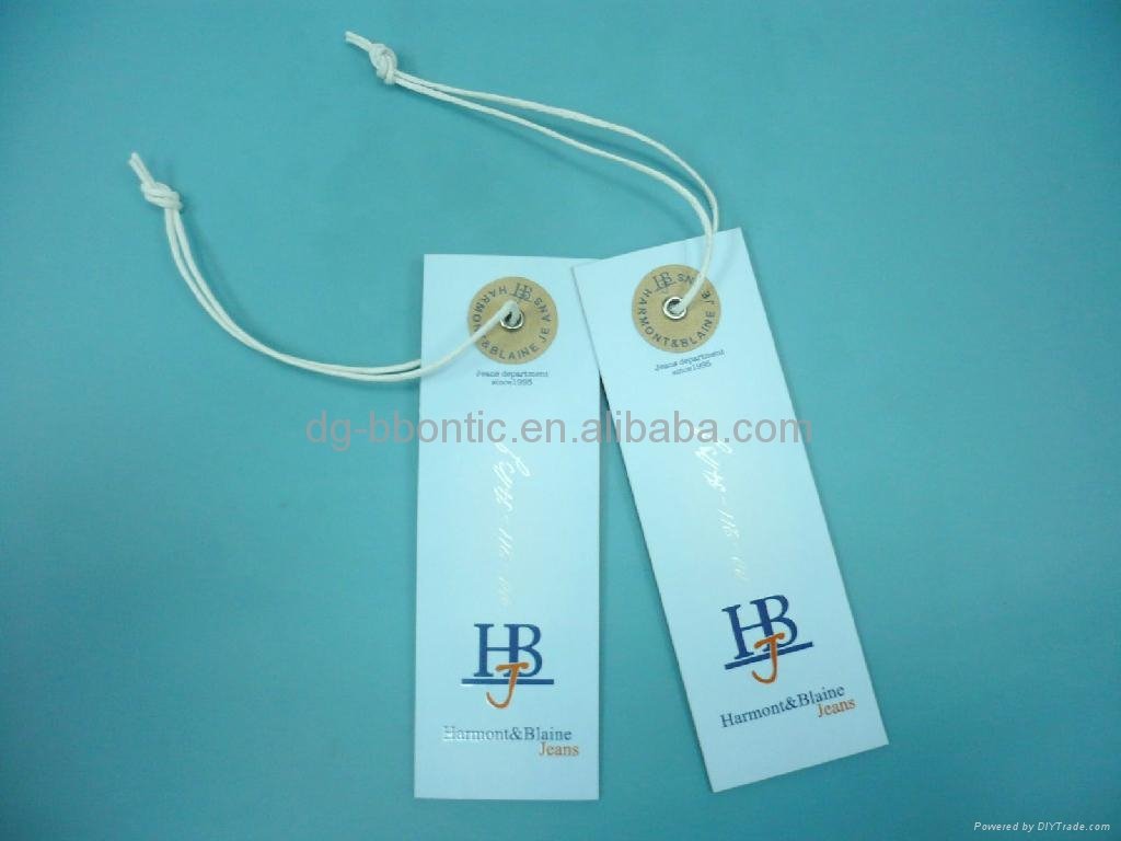 Fashion paper hang tag for jeans   1