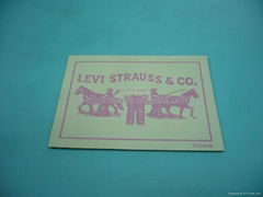 Fashion kraft paper label for jeans