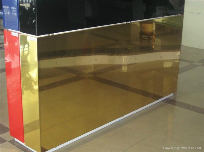 Gold And Silver Mirror Aluminum Composite Panel Acp Sheet