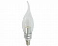 5W LED candle light  CIR 80 used in Hotel 4