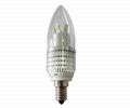 7W LED candle light  clear  2