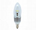 7W LED candle light  clear  3
