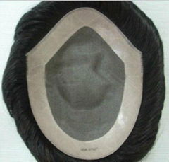 6inch human hair top quality toupee