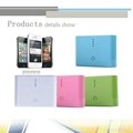 2013 hot selling for business gift colorful 12000mah usb power bank charger
