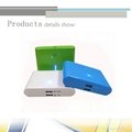 2013 hot selling for business gift colorful 12000mah usb power bank charger 2