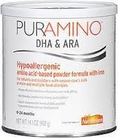 Puramino Nutramigen  with DHA/ARA 4 - 14.1oz cans 