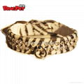 Leopard and Zebra Rhinestones Dog Collars 2