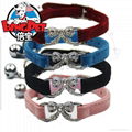 Bling Bow Knot Cat Collar