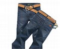 Handsomely High quality 100% Cutton Blue Jeans 