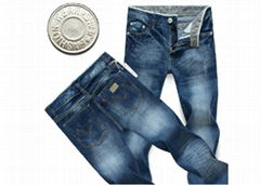 High quality Handsomely Blue 100% Cutton Jeans pants