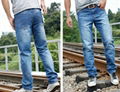 High quality Blue 100% Cutton Handsomely Men's jeans