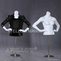 female half bust mannequin torso