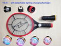 factory  hot sale electric mosquito swatter with led & detachable colourful ligh 3