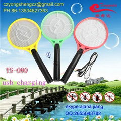 factory low price hot sale USB charging mosquito  bat racket