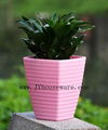 F0934 square melamine flowerpot garden