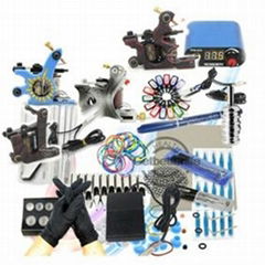 4 Machine Guns Starter Tattoo Kits Inks Grips Needles Power Supplies Equipment S