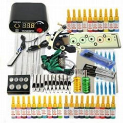 Tattoo Kit 40 Ink Machine Guns Grip Needle 