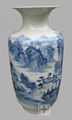 porcelain vase bule and white ceramic vase 4