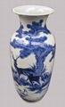porcelain vase bule and white ceramic vase 5