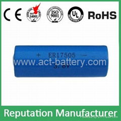 lithium ER17505 3.6V 3.6Ah battery