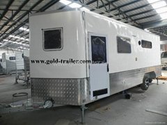 FRP  Caravan Trailer toy hauler trailer camper trailer