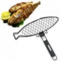 fish grilling basket with removable handle 