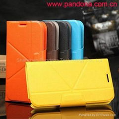 hot sell PU leather case with TPU for SUMSUNG  NOTE 2