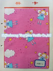 printed cotton flannel fabric from china