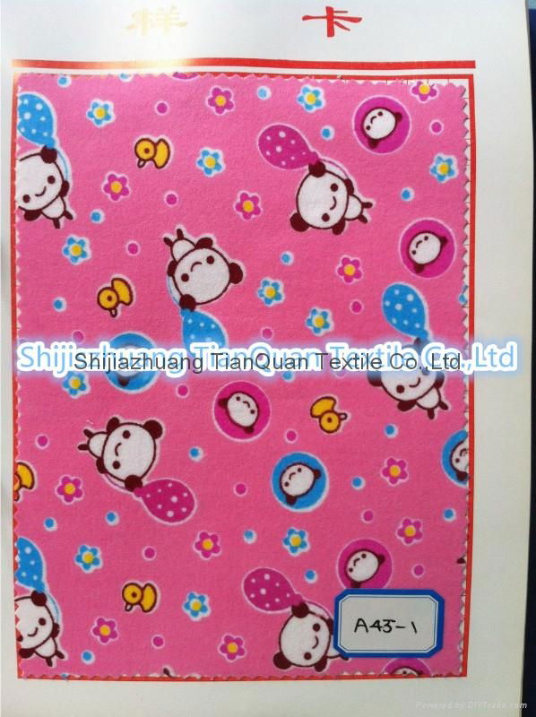 panda cotton flannel fabric