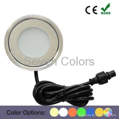 Indoor Decoration Ultra Thin Mini Stainless Steel Led Floor Light