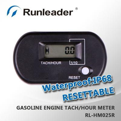 Waterproof Digital tachometer Hour Meter for motorcycle generator forklift truck