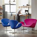 Arne Jacobse Modern fiberglass Swan chair 3