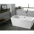100% acrylic bathtub (reinforced by