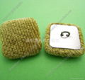 Fabric cover button blank 2