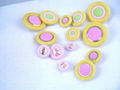 Golden ring for fabric cover button  2