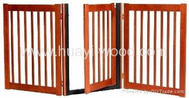 Walk Through Wooden Dog Gates