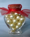 soap petals   bath beads in heart plastic box