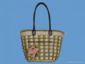 Grass straw basket