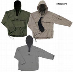 T/C Fishing jacket with mosquito veil