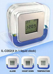 4 in 1 liquid clock