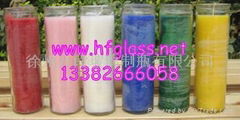 glass candle holer    candle jar