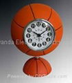 basketball alarm table clock WD202